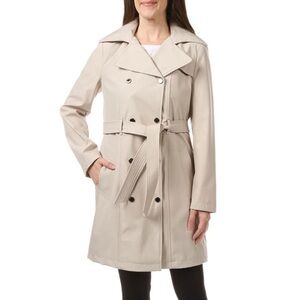 Calvin Klein Soft Shell tan Trench Coat L